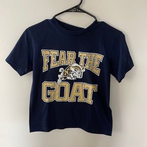 Champion Fear the Goat Navy Gear Boy Small 6-7